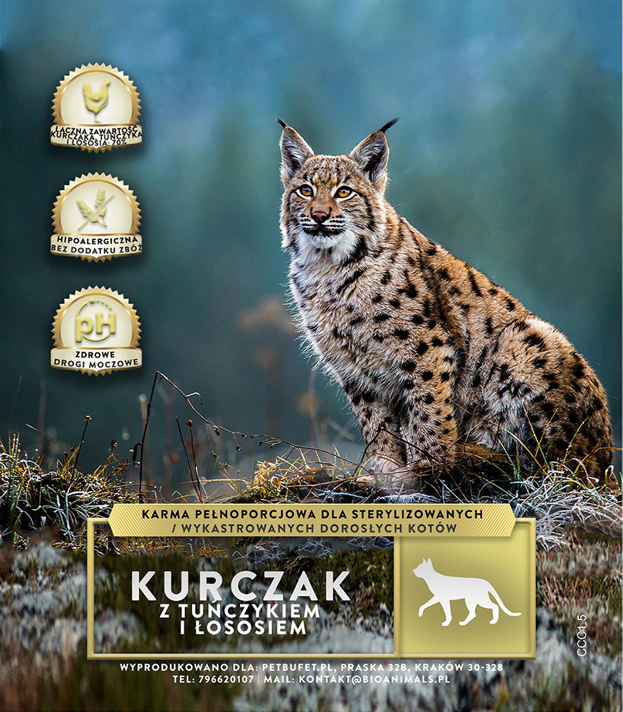 Kot: Kurczak łosoś i tuńczyk